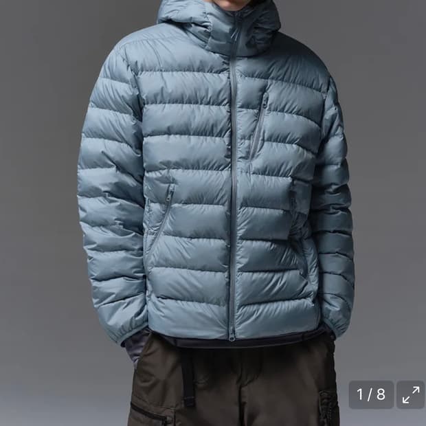 XL 무탠다드 시티레저 다운 자켓 문블루