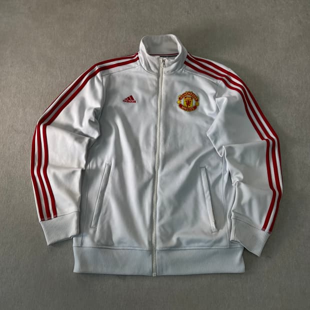 100 아디다스 맨유 흰빨 대장금 트랙탑 져지