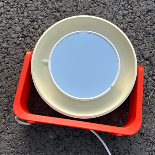 70s 빈티지 Allibert 알리버트 테이블 조명 거울