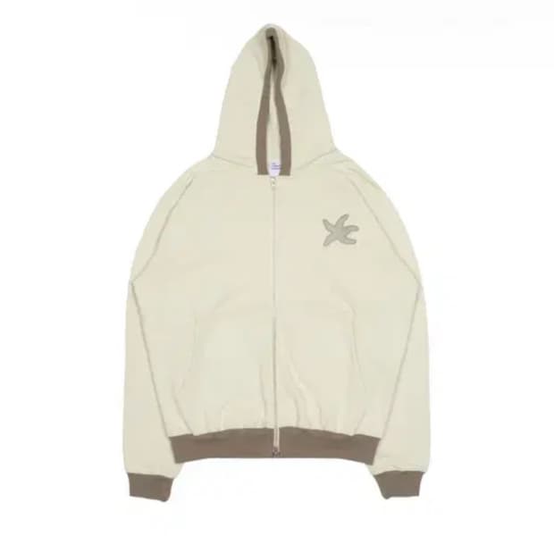 더콜디스트모먼트 더콜디 라인 후드집업 브라운