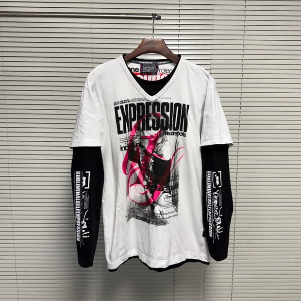 b one soul 레이어드 티셔츠
