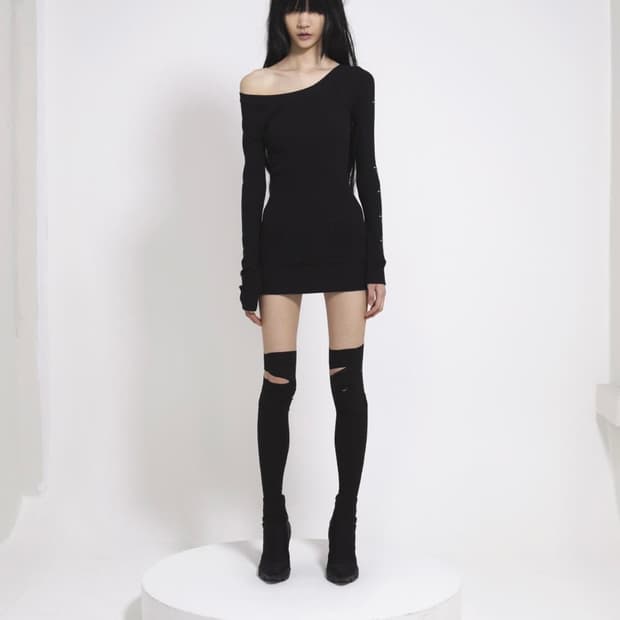 Bonnae 오프숄더 미니 원피스