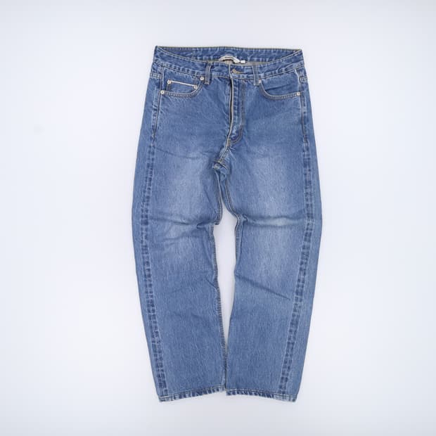 M 유니폼브릿지 와이드 데님팬츠 0401H1