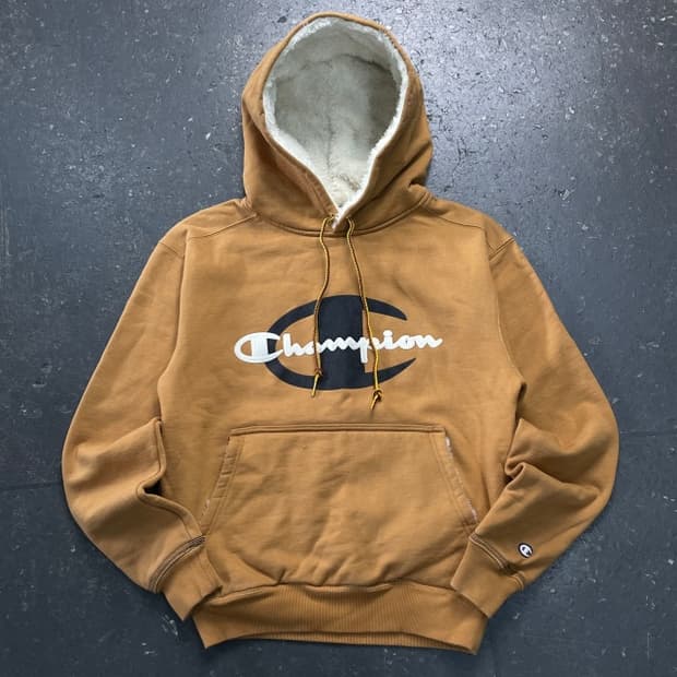 95 챔피언 x 팀버랜드 빅로고 쉐르파 후드티 
