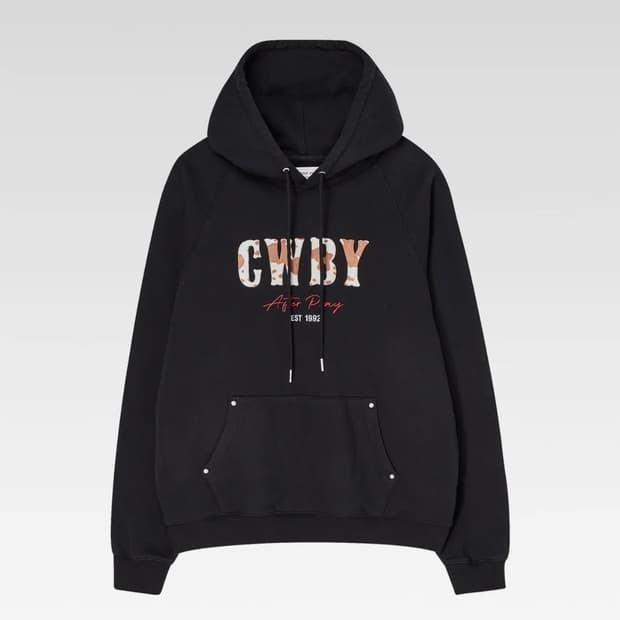 애프터프레이 CWBY 풀오버 스웨트 후디 블랙