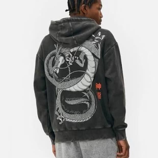 공식 드래곤볼 피그먼트 후드티