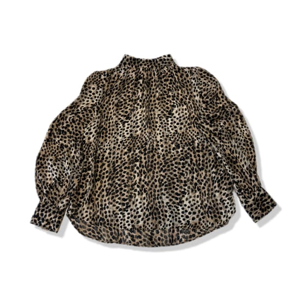 h&m leopard blouse