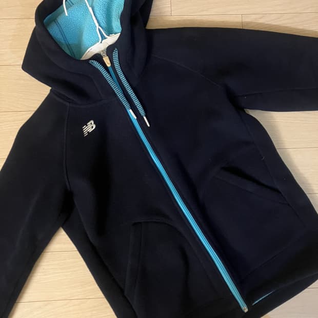 뉴발란스 네이비 후리스 후드집업