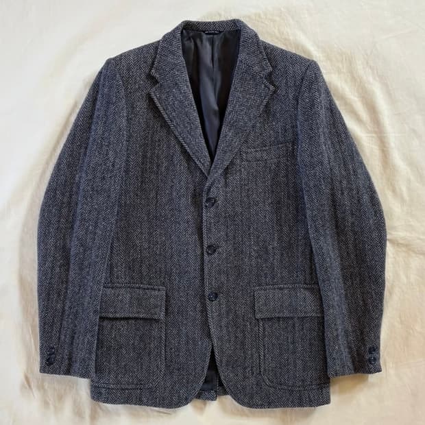 60s USA Eddie Bauer Harris Tweed 헤링본 자켓