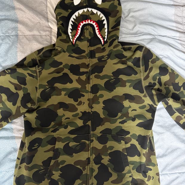 베이프 샤크후드 녹계 XL