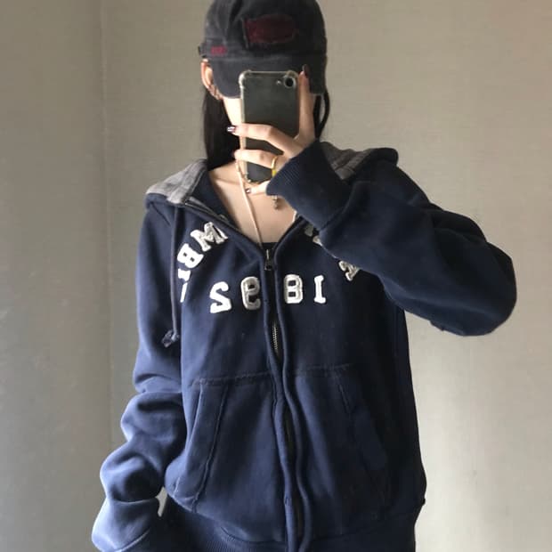 아베크롬비 네이비 후드집업