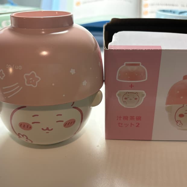 치이카와 국그릇 밥그릇 세트 리락쿠마 산리오 인형