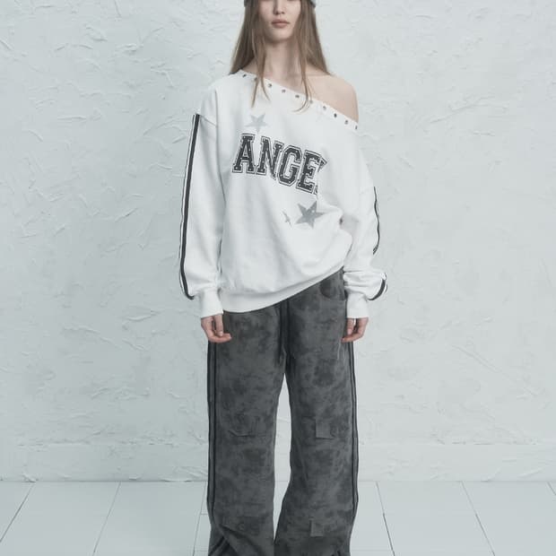 EYELET ANGEL MTM / WHITE 아일렛 맨투맨