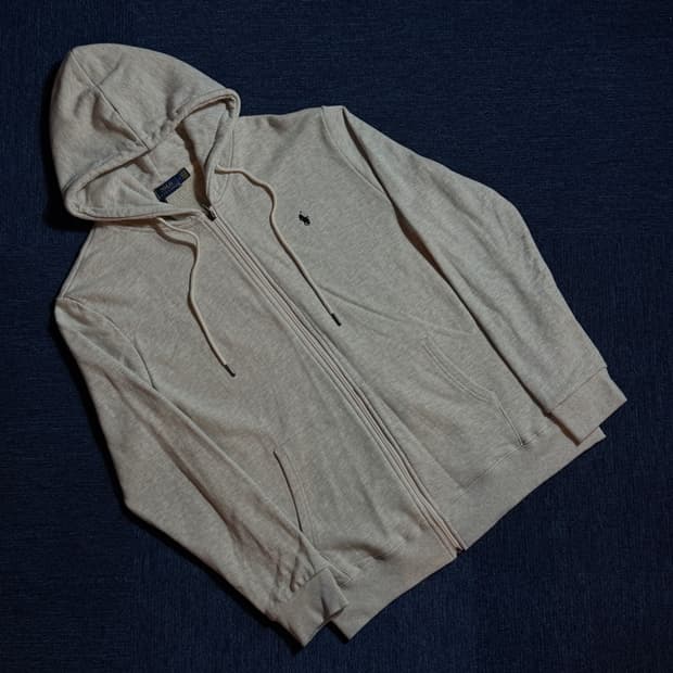 폴로 랄프로렌 그레이 후드집업