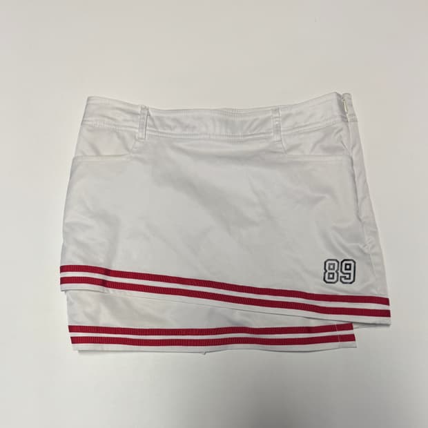 여성 파리게이츠 골프 PG 스커트 치마 바지 1 화이트