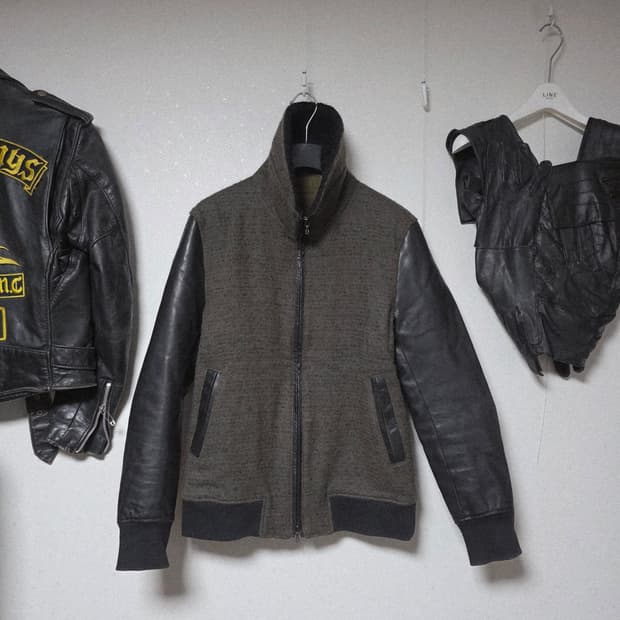 Dhyana kip leather mix jacket