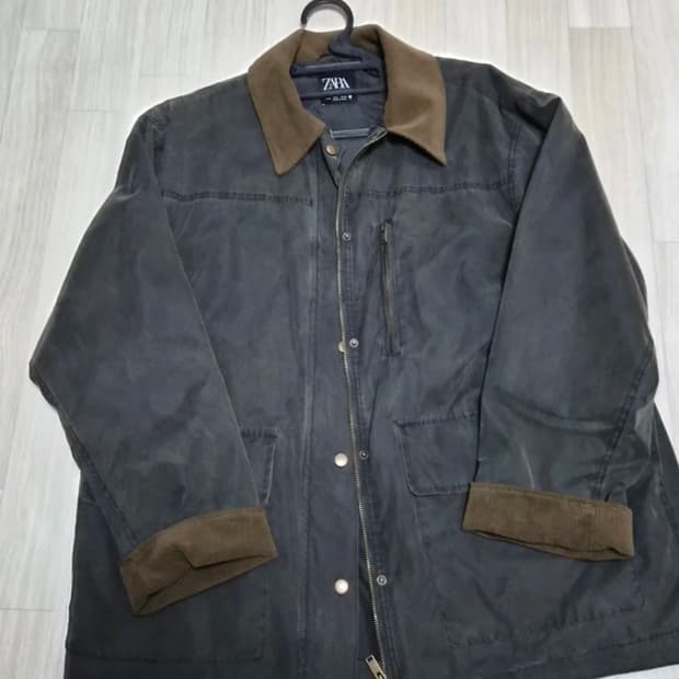 ZARA 자라 헌터 왁스 자켓 L