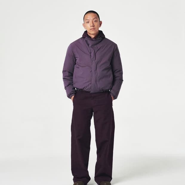 EE wine trousers sample