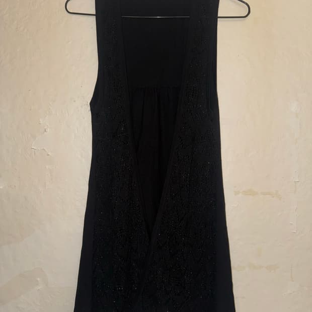 “Unknown” Black Gothic lace cardigan
