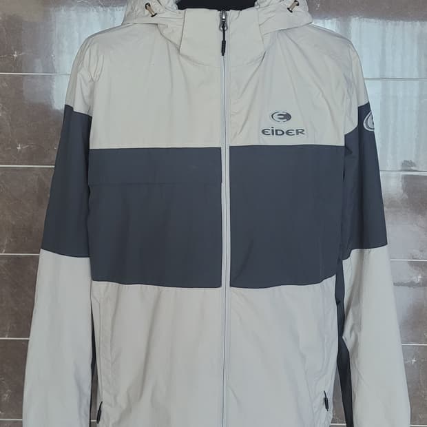 👔남성100사이즈👔아이더 배색 후드 바람막이(춘추용)