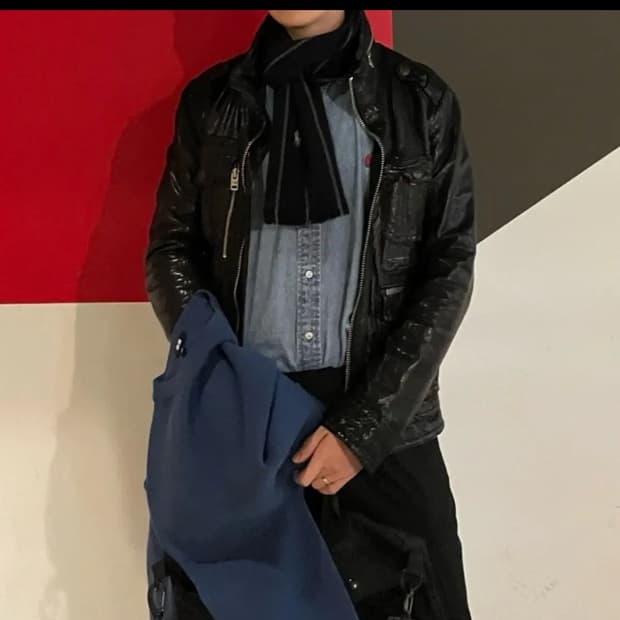 [Vintage]  Buckaroo 프리미엄 레더 m65 자켓 L