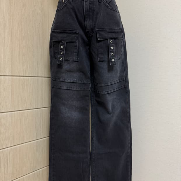 포켓 카고 와이드 팬츠 (2컬러)