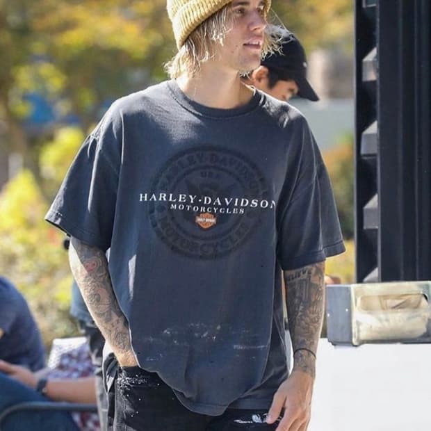 harley davidson center logo tee 할리 티