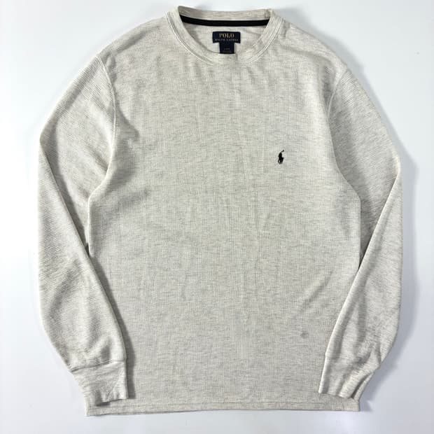 Polo 폴로 랄프로렌 라이트 그레이 와플 니트