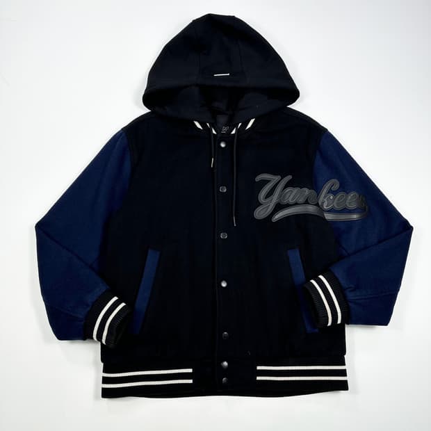 MLB 뉴욕양키스 울 모직 바시티자켓 여성S