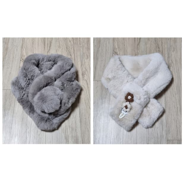 아가타/아날도바시니 머플러 퍼 목도리 스카프