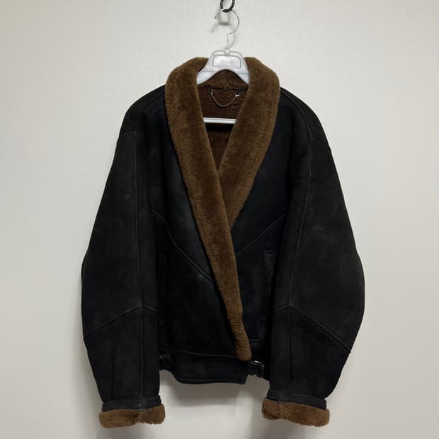 영국 빈티지 리얼 무스탕