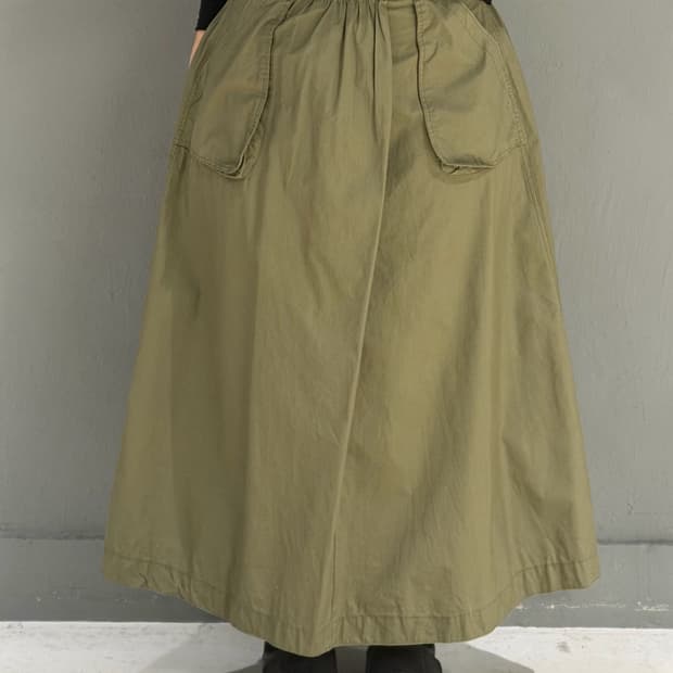 diagonal button detail utility skirt