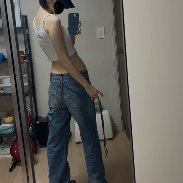 디젤 아카이브 로우라이즈 와이드팬츠