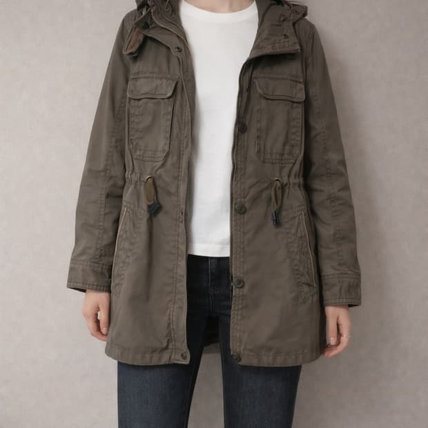 빈티지 게스 카키야상