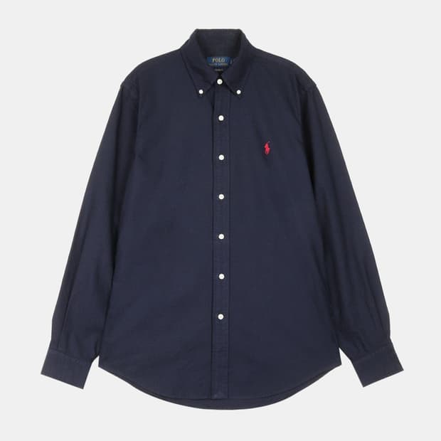 폴로 가먼트다이 옥스포드 셔츠 네이비 클래식핏 L