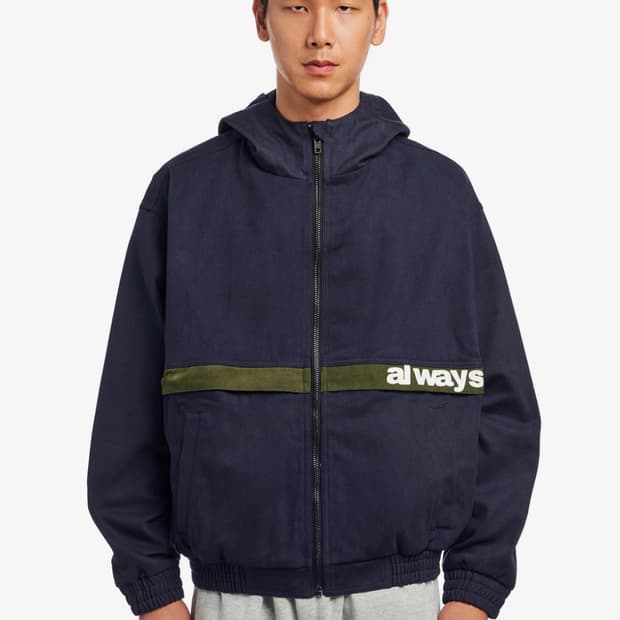TWO TONE CANVAS BOMBER JACKET (s)