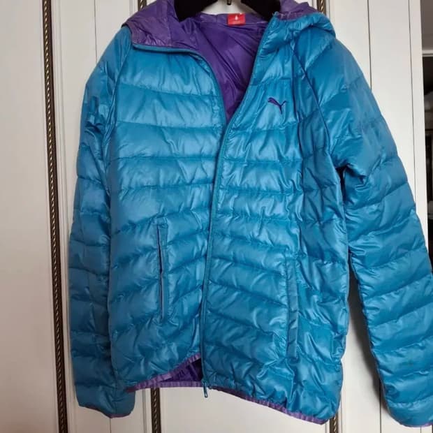 푸마 골프 패딩 (퍼플-블루)