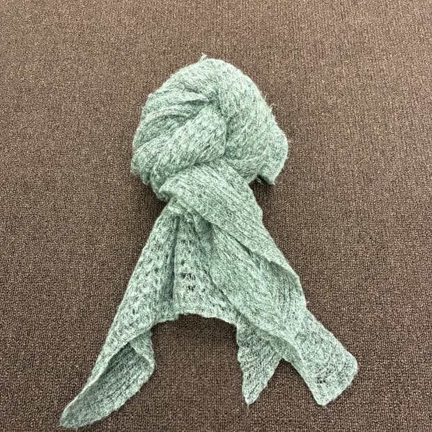 Japanese vintage Mori 민트 머플러(구멍)