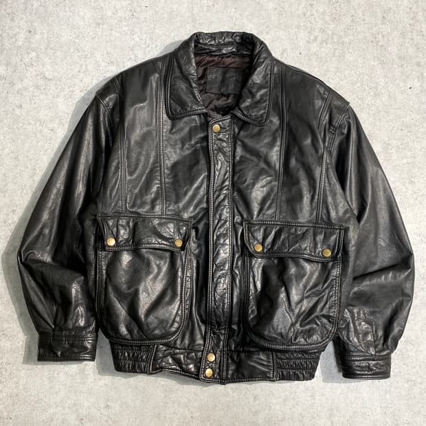 [M] 90s Back Lot 소가죽 A2 레더자켓