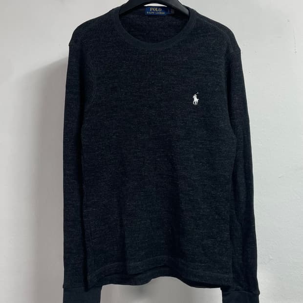 폴로 랄프로렌 다크그레이 와플 슬리브티 (on.508)