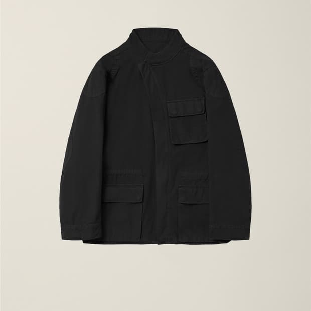 누마레 ee  CURVED HUNTING JACKET BLACK