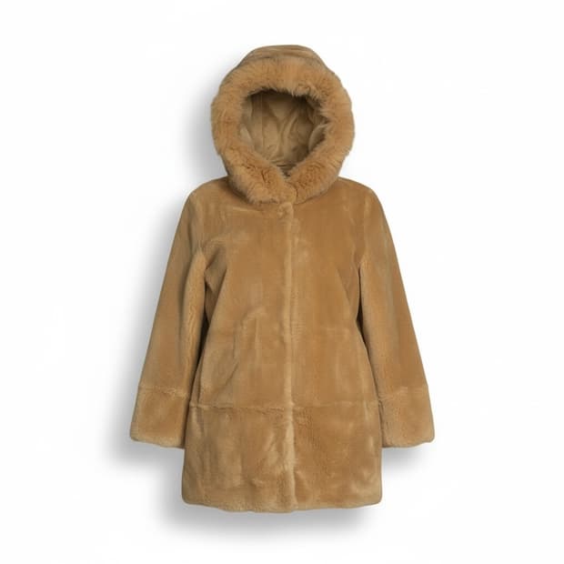 유니지 양모 폭스퍼 코트 66