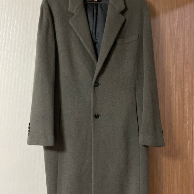 SYSTEM 시스템옴므 21FW 캐시미어 블렌드 롱코트 카키(클리닝O)