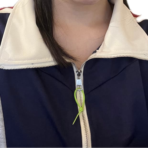 컬러블록 져지 캐주얼 스포티 자켓