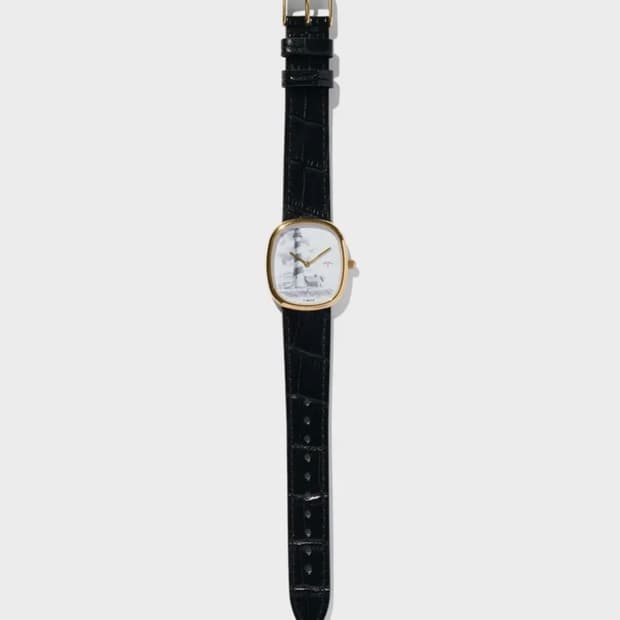 타이맥스 X 노아 라이트하우스 시계 블랙/골드(미개봉) no