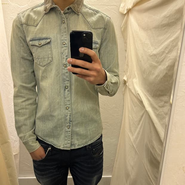 All Saints 데님셔츠