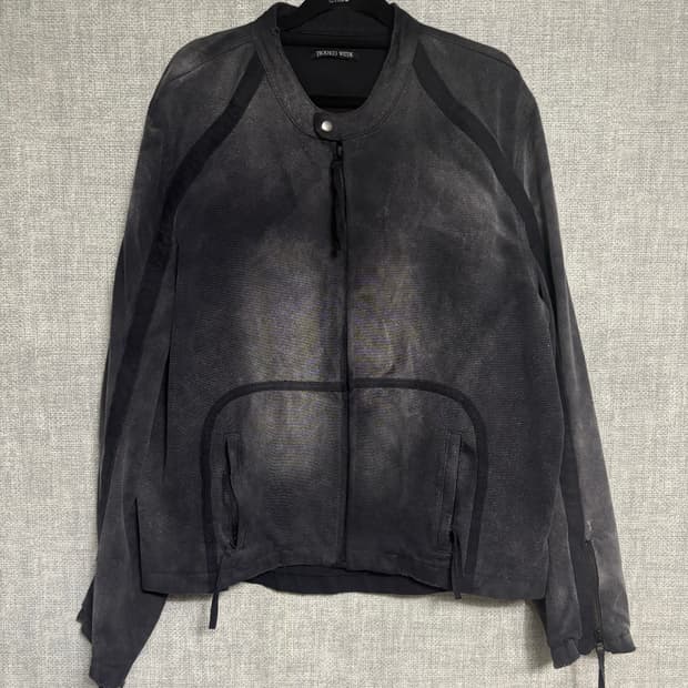 Troubled Waters Distressed Biker Jacket 
