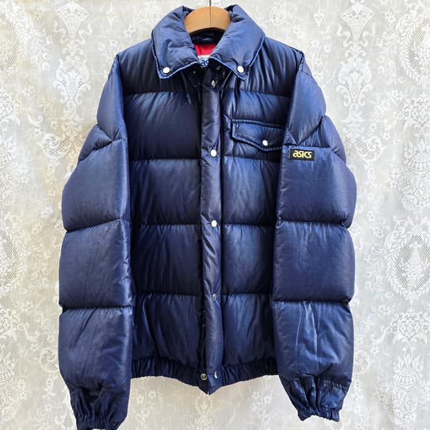 80-90s 아식스 패딩