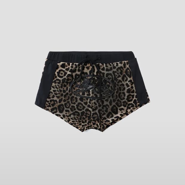 배드블러드 미스틱 보이 숏츠 반바지 *브라운레오파드