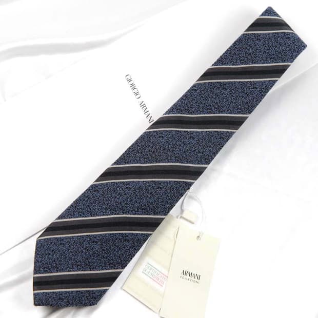 알마니 8.5cm 미사용 울 남자 명품 넥타이